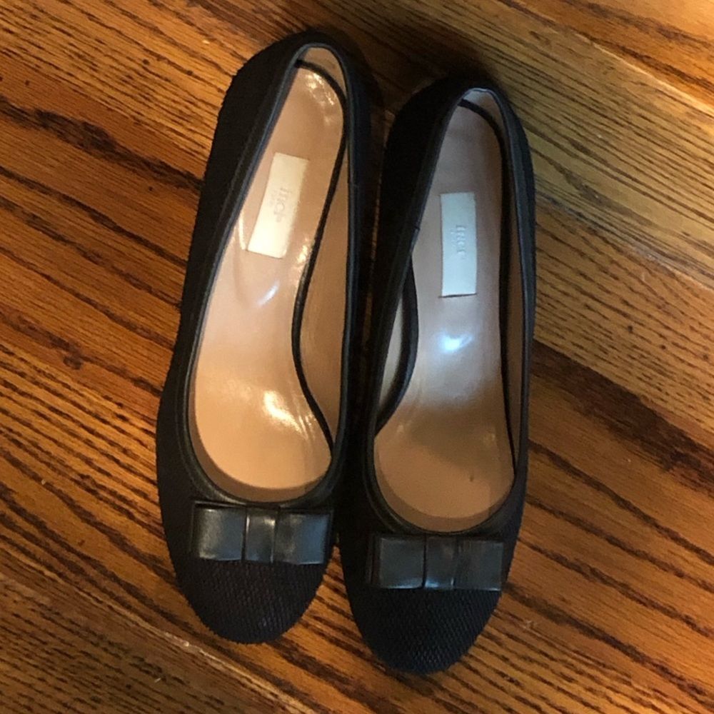 Black fish scale suede block heel pomps Sz 38